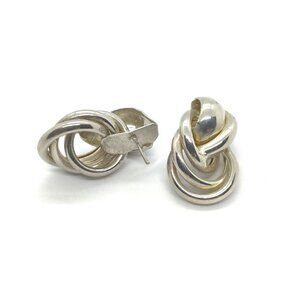 Sterling Silver Knot Earrings